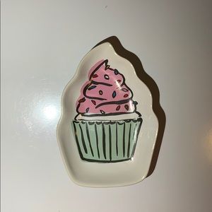 2/$15 - Indigo Cupcake dish